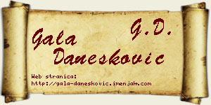 Gala Danesković vizit kartica